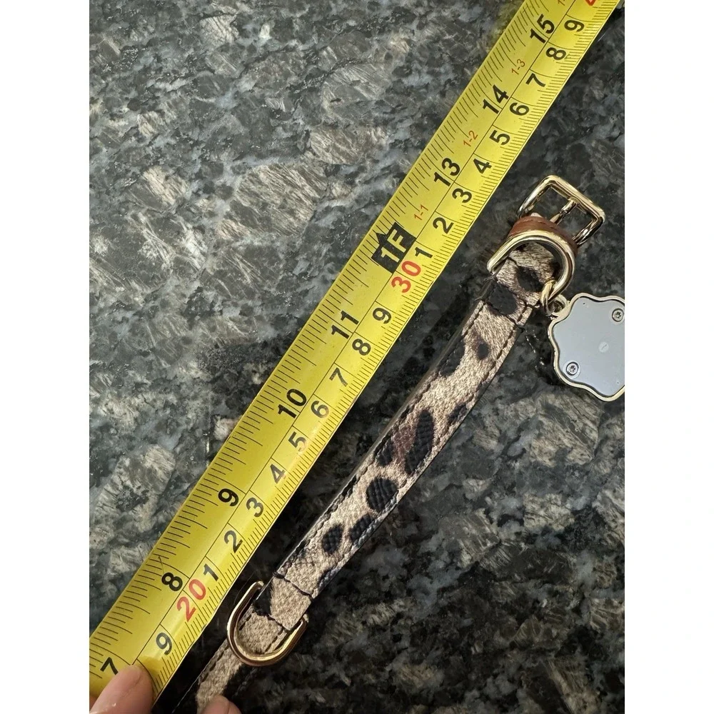 Dolce &‎ Gabbana Animal Print Dog Or Car Collar. NWB, Card. Authentic $515